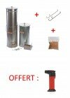 Pack fumoir rond 26 cm inox