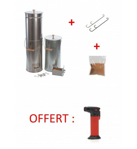 Pack fumoir rond 26 cm inox