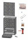 Pack complet fumoir porte coulissante