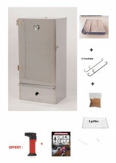Pack complet fumoir porte vitrée