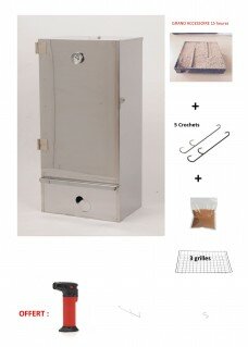 Pack complet fumoir porte vitrée